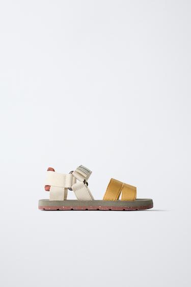 COLOURED TECHNICAL SANDALS - Mustard by Zara