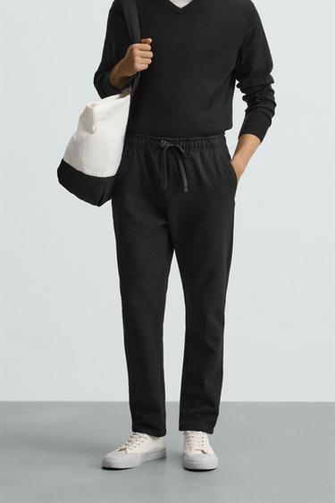 PANTALÓN CINTURA JOGGER CONFORT - Negro de Zara