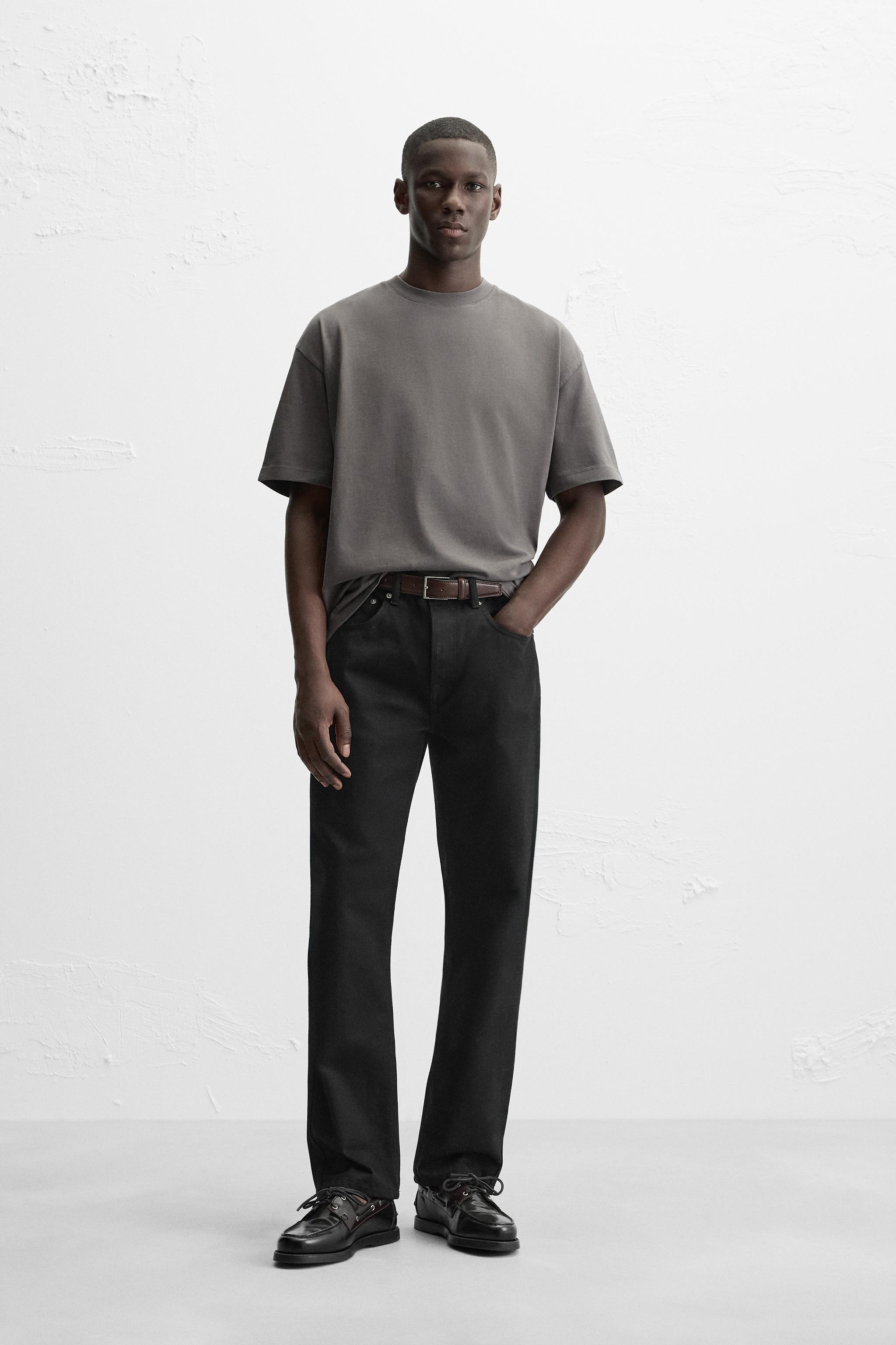 【ZARA】ベーシック HEAVY WEIGHT Ｔシャツ BASIC HEAVY WEIGHT T-SHIRT - Light blue | ZARA United States