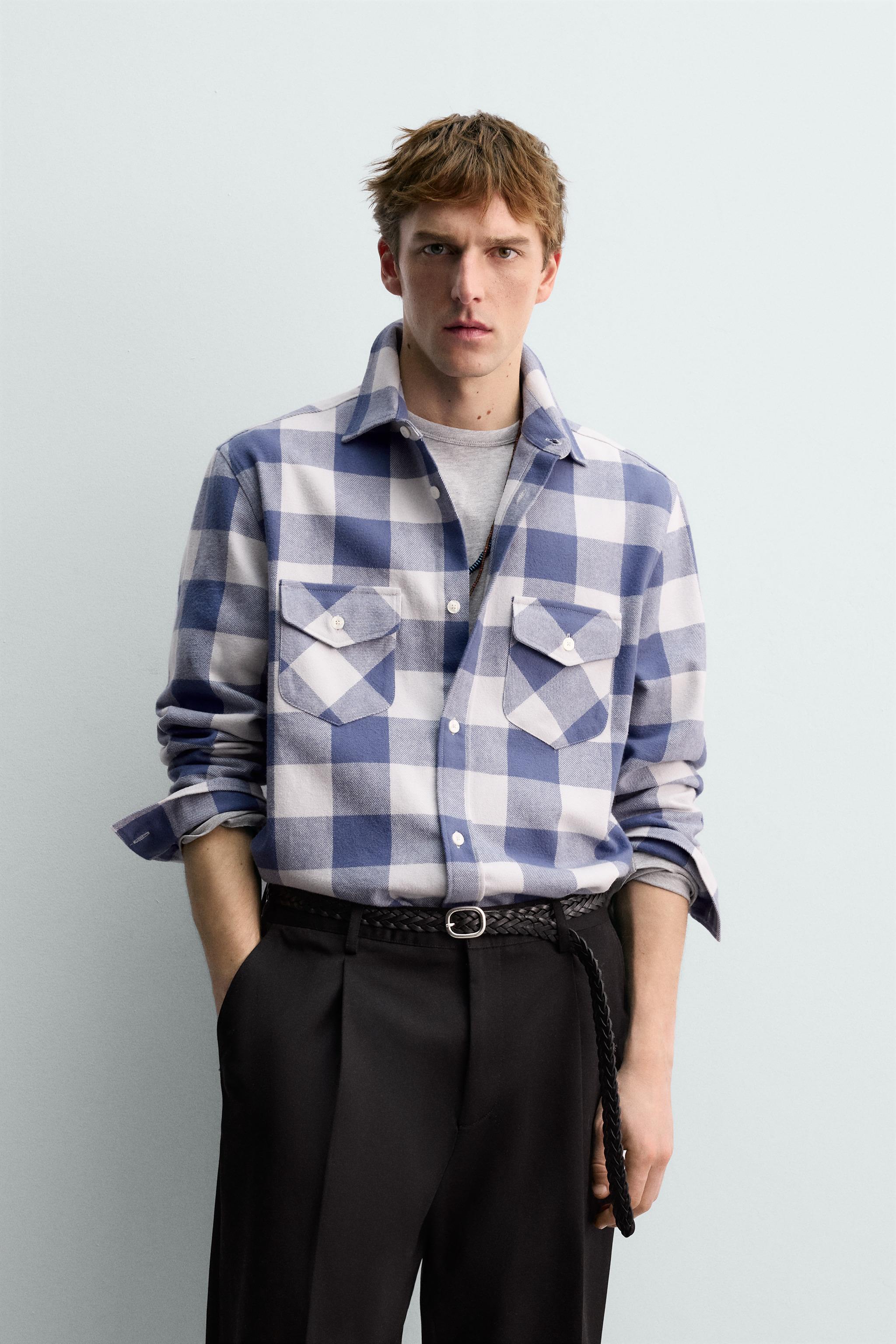 PLAID FLANNEL SHIRT AARON LEVINE X ZARA