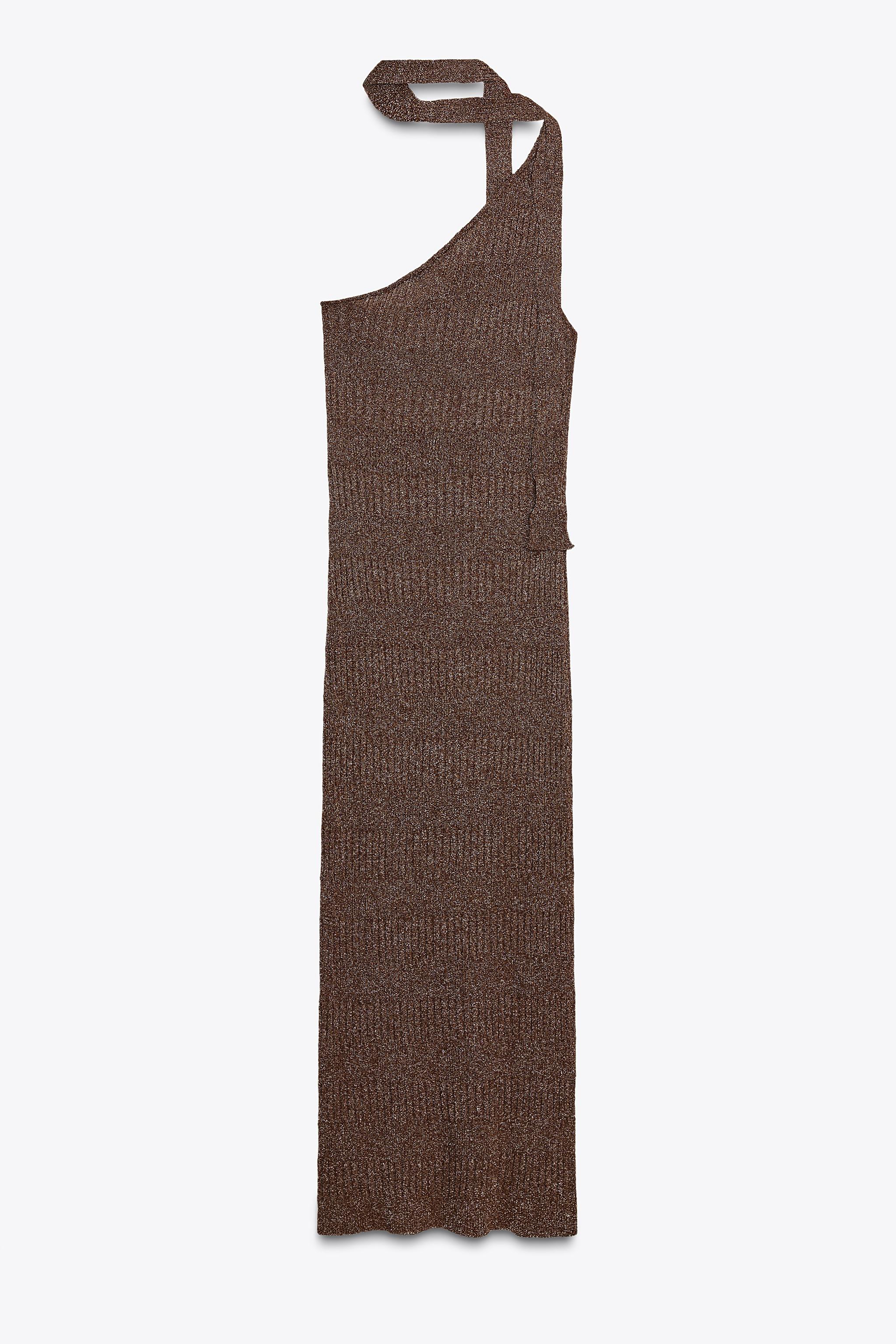 ROBE MIDI ASYMÉTRIQUE FOULARD