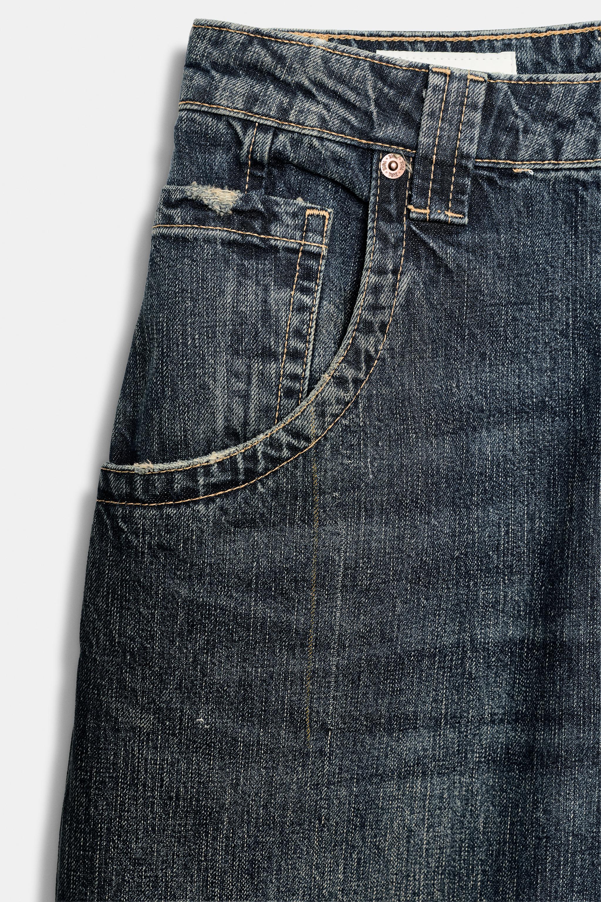 TRF MID-RISE BAGGY JEANS