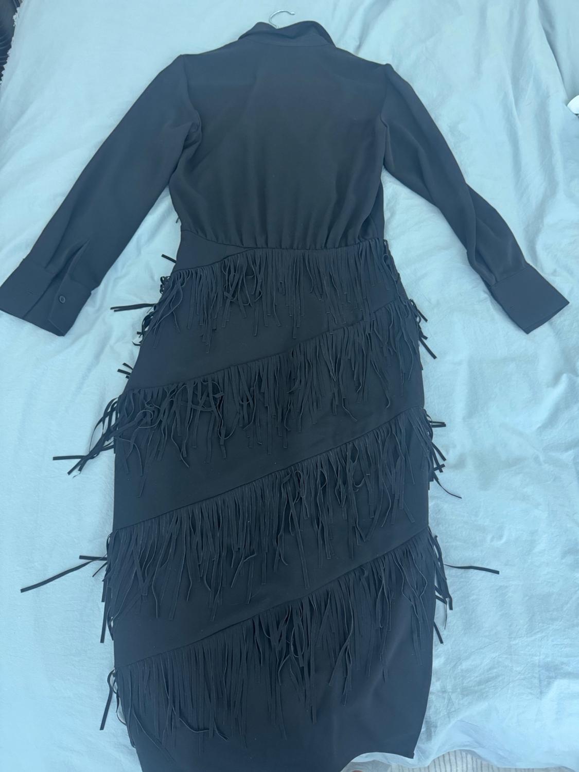 BLACK MIDI DRESS - Image 3