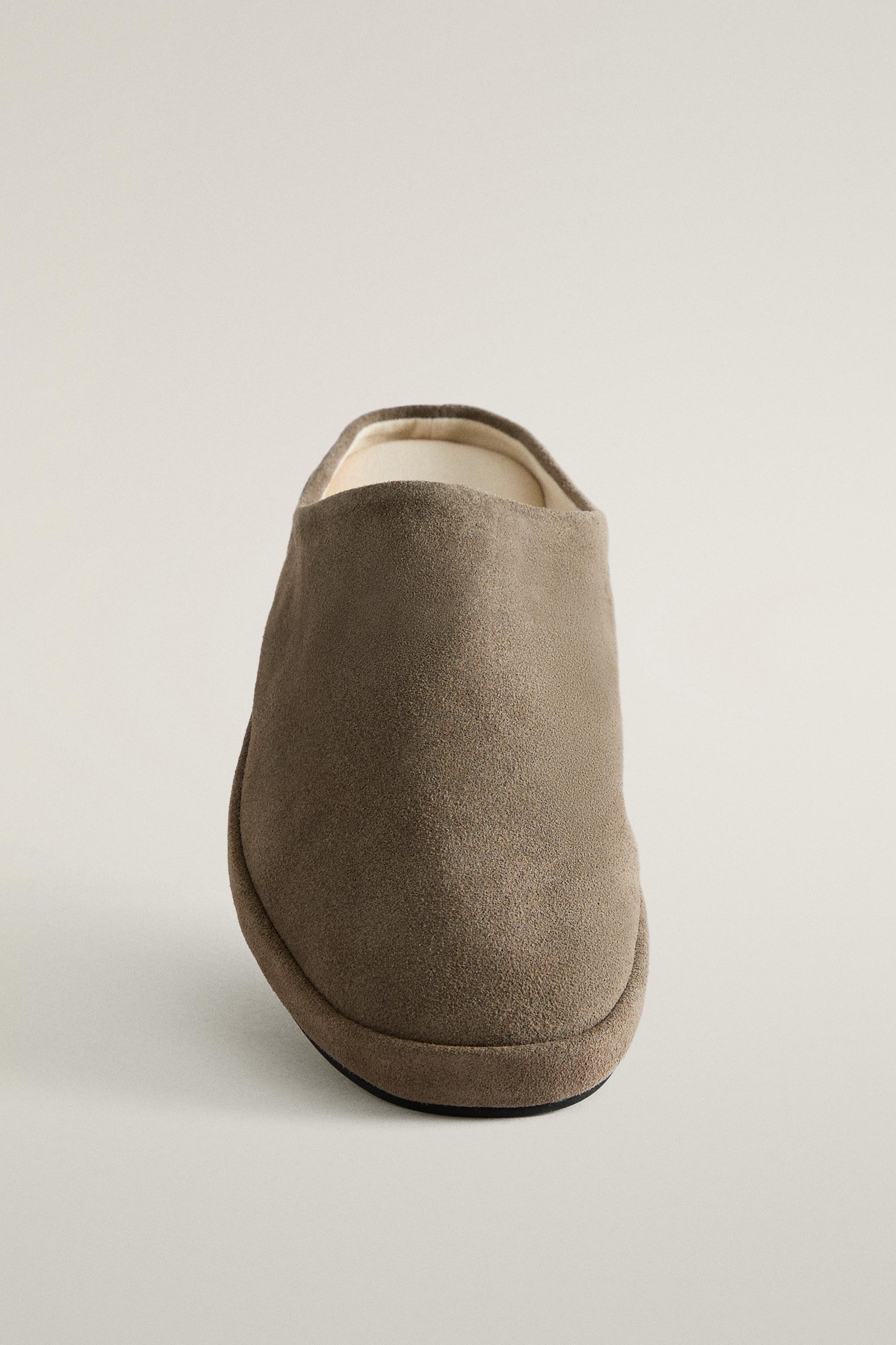 MULE CROÛTE DE CUIR