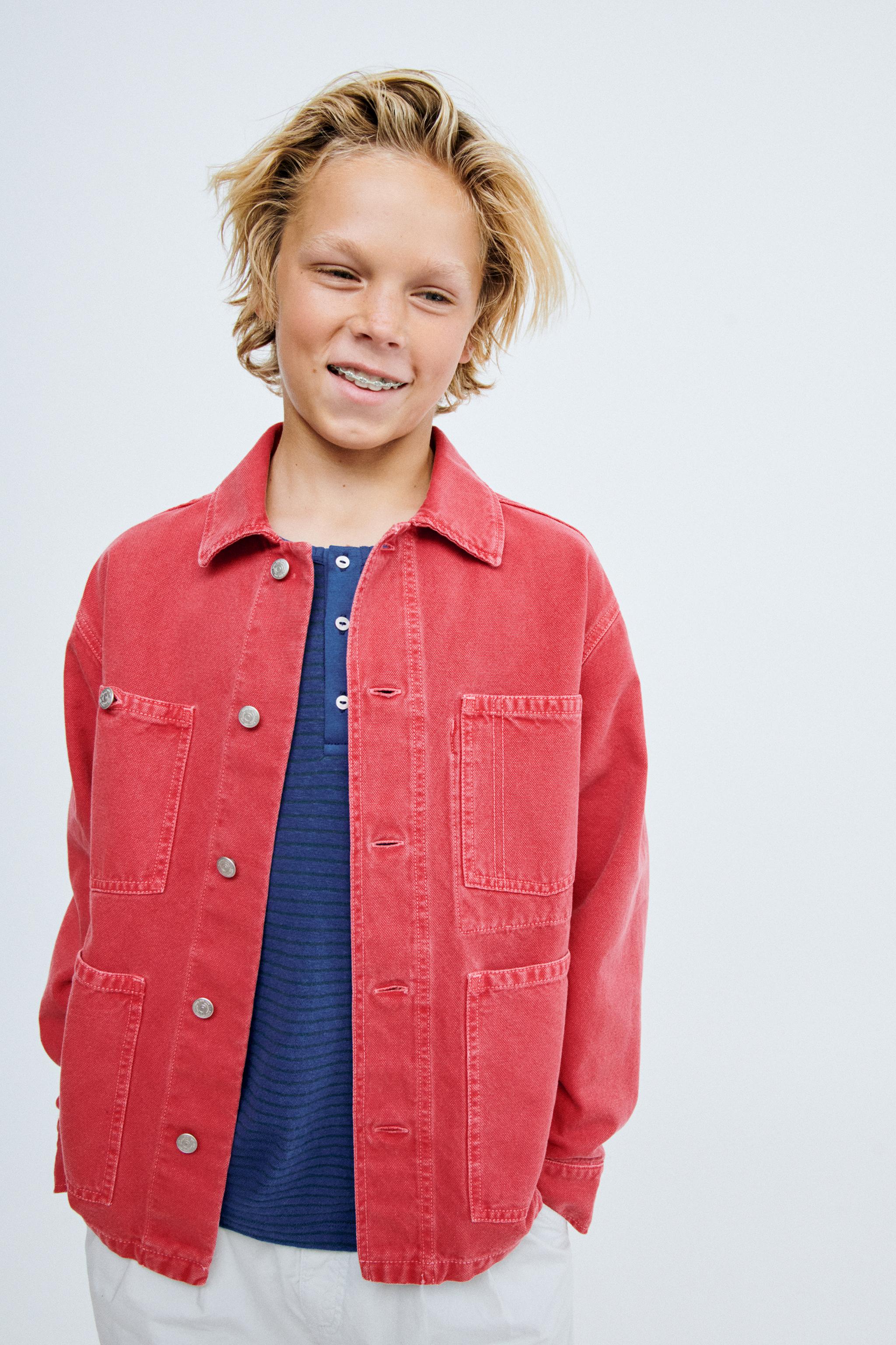 STORIESZ - CANVAS OVERSHIRT — Red