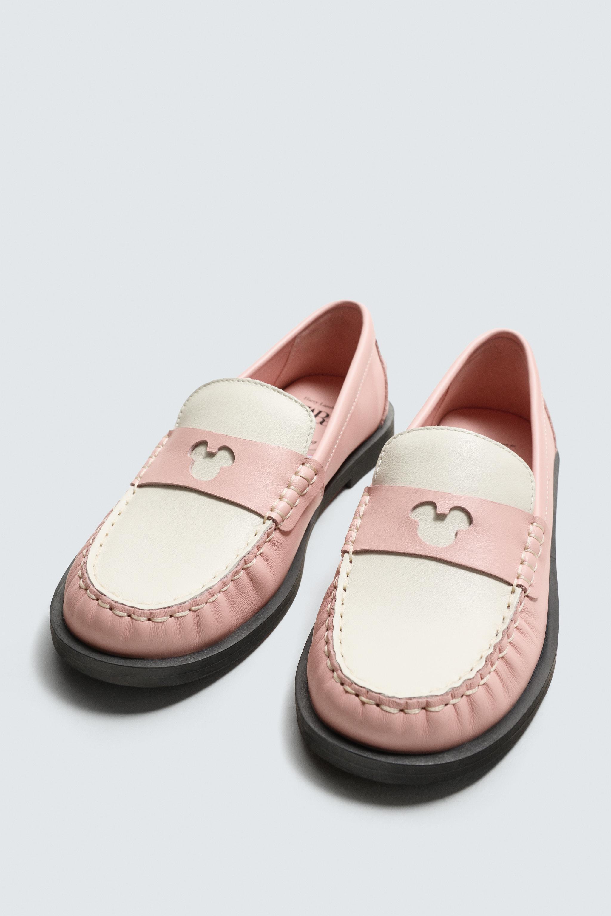 LEATHER LOAFERS HARRY LAMBERT FOR ZARA X DISNEY - Pink | ZARA Canada