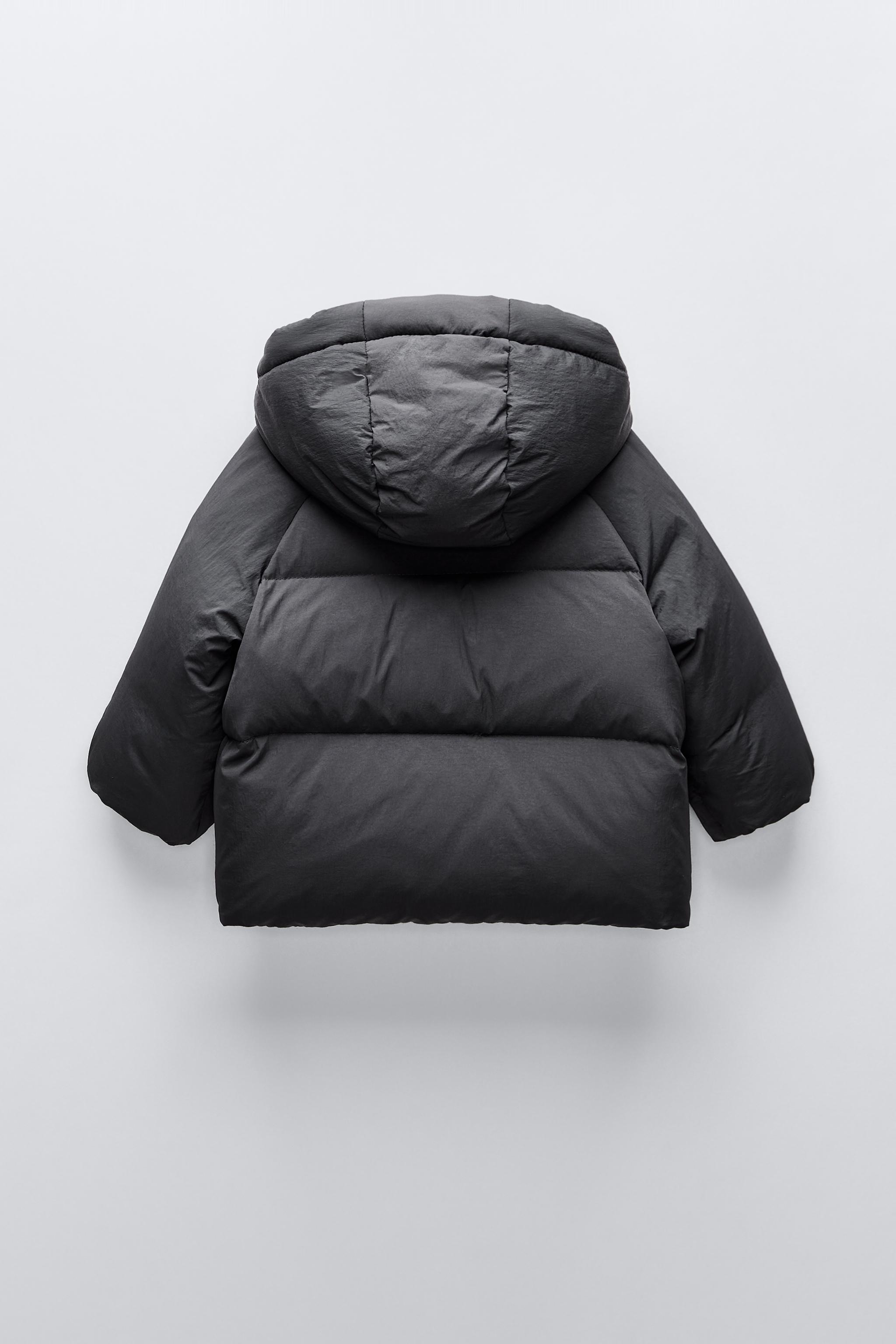 Down puffer jacket shops zara