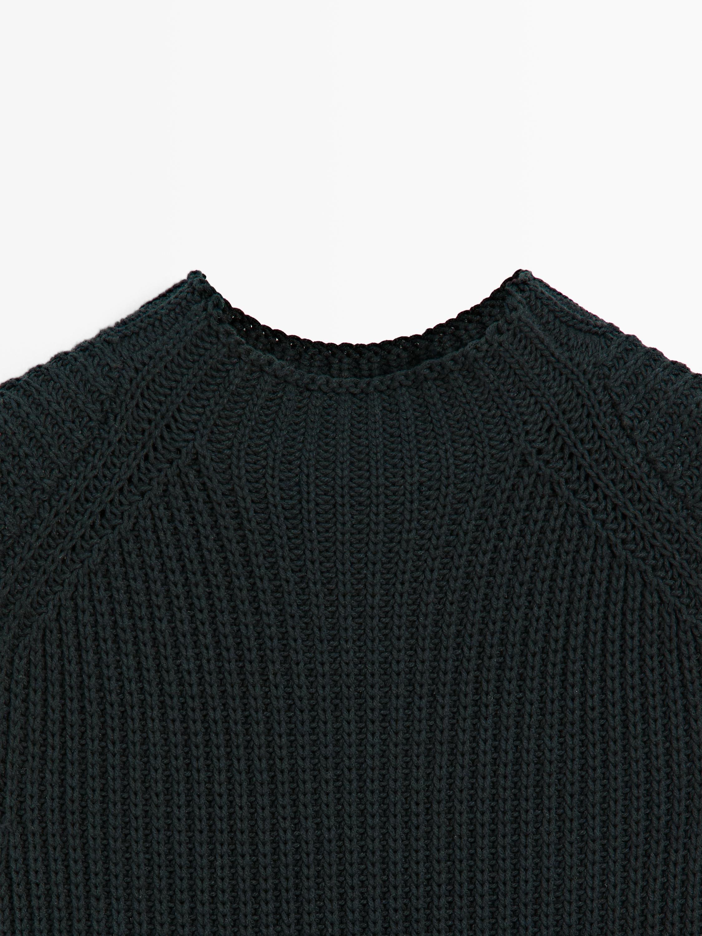 Chunky knit cotton top - STUDIO