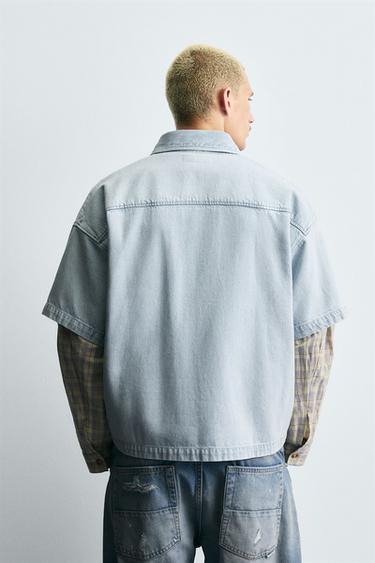 POLO EN DENIM LÉGER - Bleu clair de Zara - Image 2