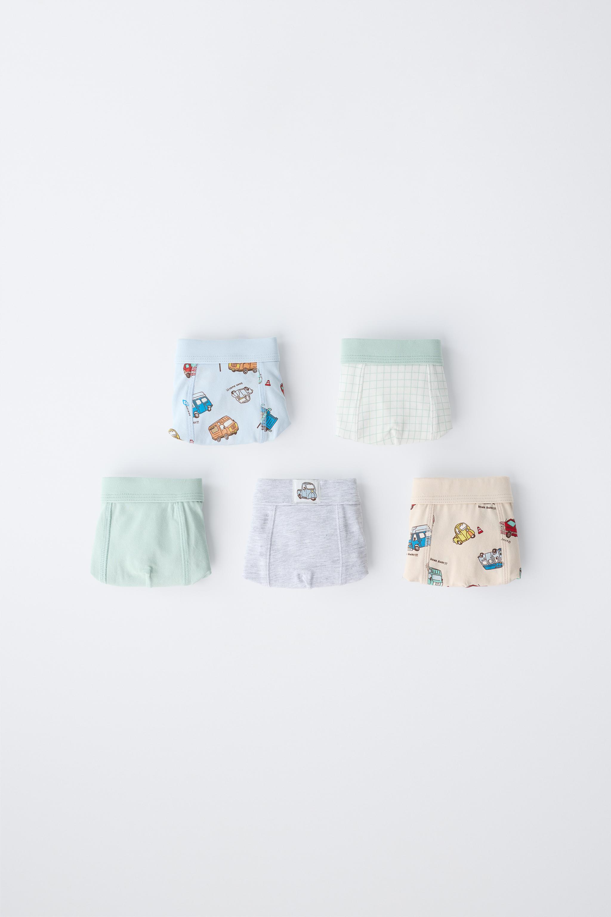 2-6 YEARS/ FIVE-PACK OF CAR BOXERS