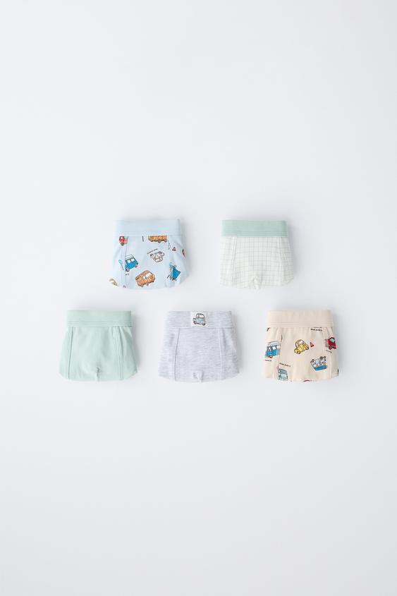 2-6 YEARS/ FIVE-PACK OF CAR BOXERS - Multicoloured by Zara - Image 0