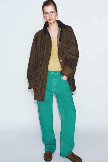 SPLIT SUEDE MULE LOAFERS - Brown by Zara - Image 0