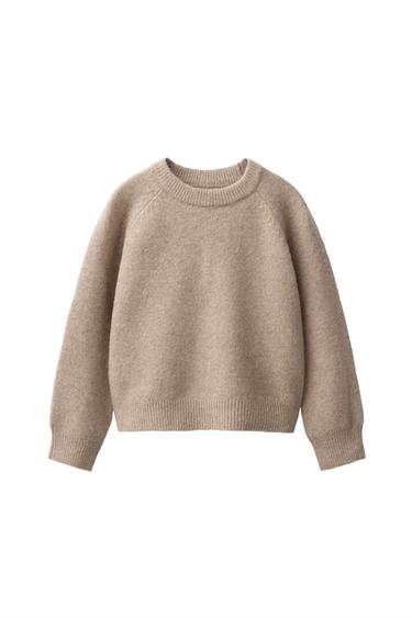 PLAIN KNIT JUMPER - camel by Zara