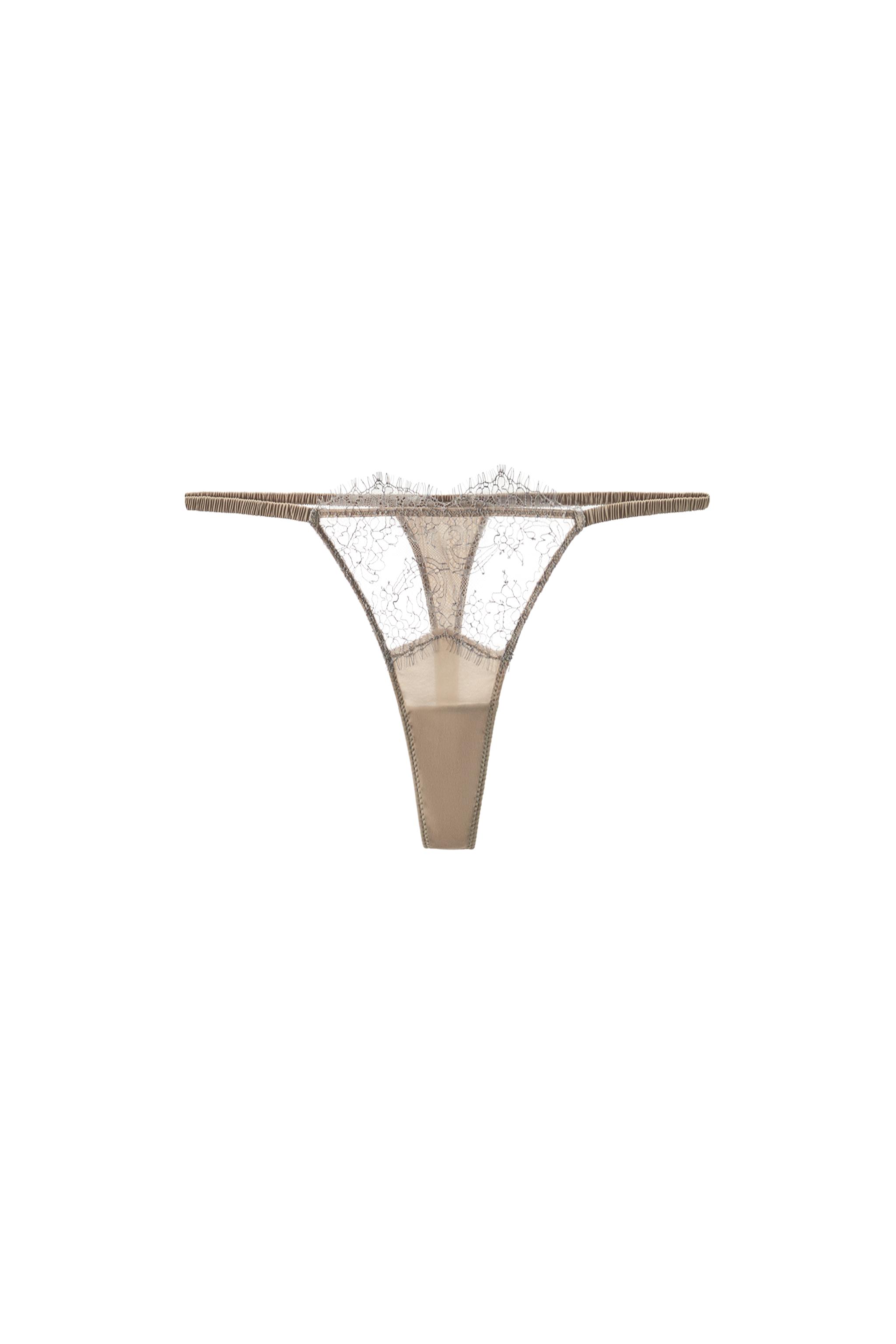 COMBINATION LACE THONG