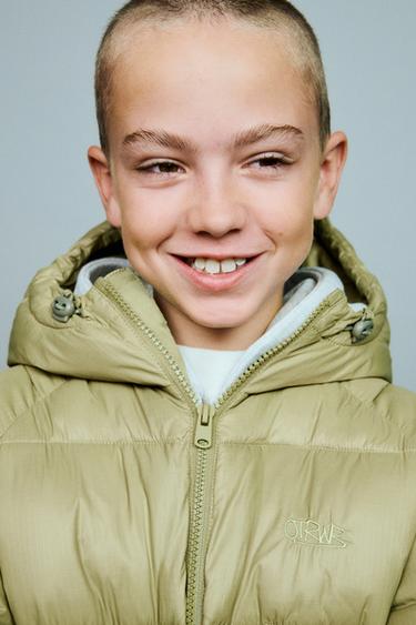 Zara WATER REPELLENT PUFFER COAT - Oil