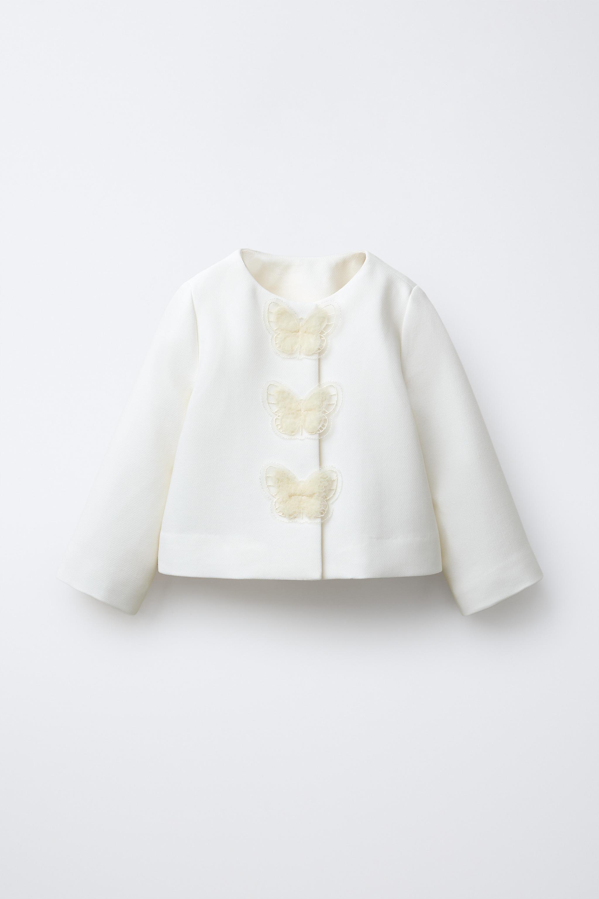 BUTTERFLY TULLE JACKET - Oyster-white | ZARA United States