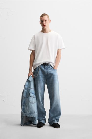BAGGY FIT JEANS - Mid-blue by Zara