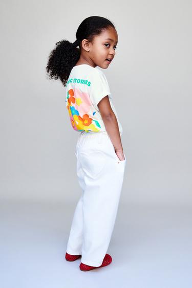 FLORAL PRINT T-SHIRT - White by Zara