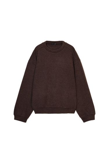 SOFT SWEATSHIRT - Chocolate by Zara