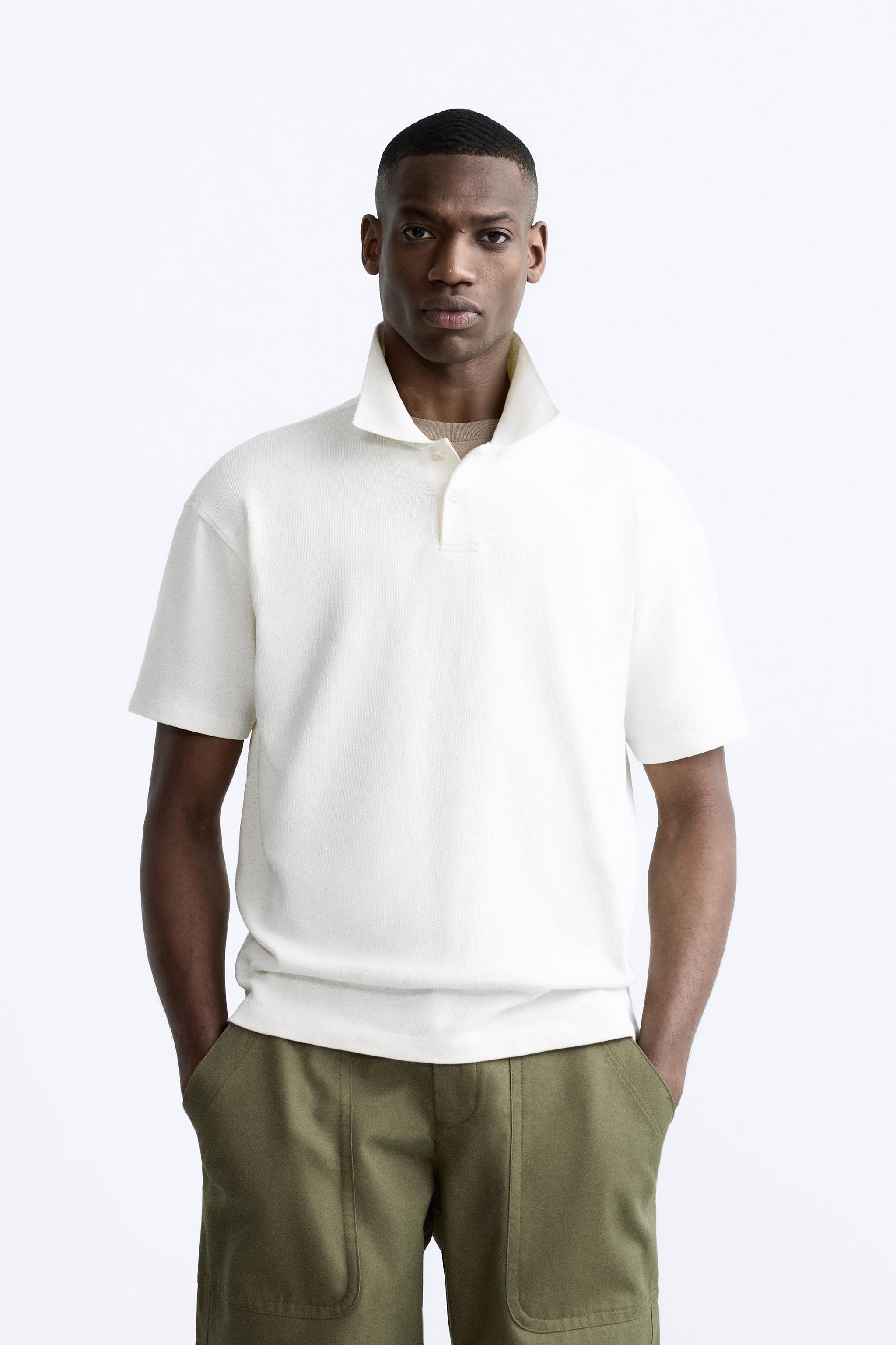 Zara hotsell white polo