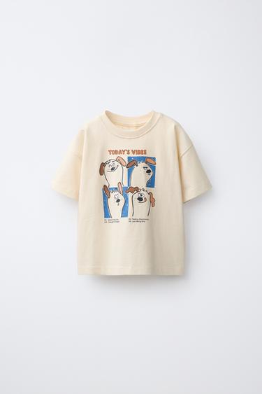 ANIMAL PRINT T-SHIRT — Ecru 1