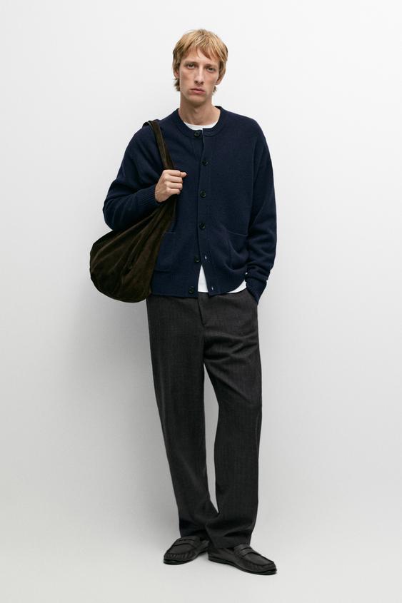 Zara 100% wool knit cardigan with pockets - 452 - Image 0
