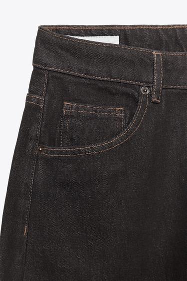 JEAN TRF CURVE TAILLE HAUTE - Chocolat de Zara - Image 10