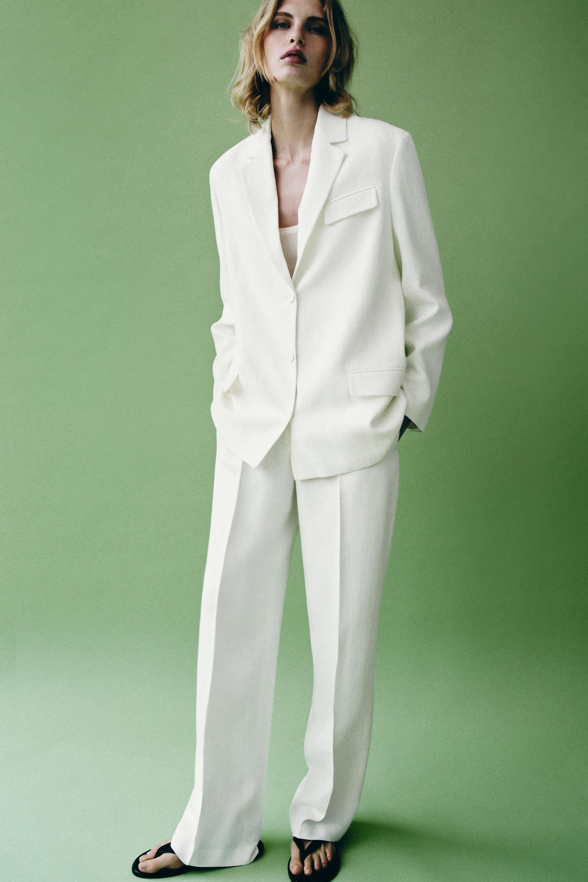 Zara ZW COLLECTION STRAIGHT BLAZER