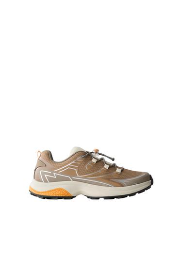 Zara TECHNICAL SNEAKERS - Brown