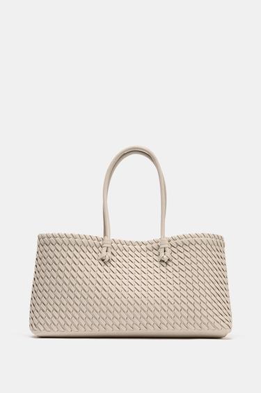 SHOPPER ALARGADO TRENZADO - Crudo de Zara
