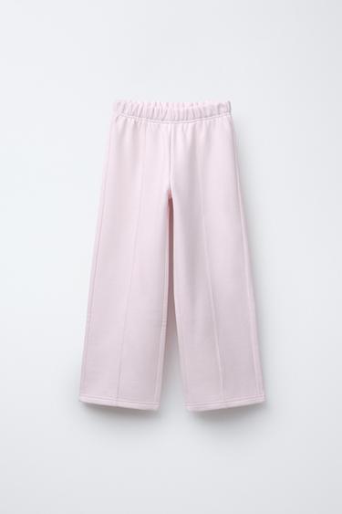 HOODIE AND WIDE-LEG TROUSERS SET - Pale pink by Zara - Image 3
