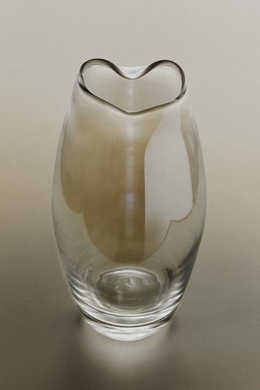 VASO PESCOÇO IRREGULAR ALTA - Pérola / Bege da Zara