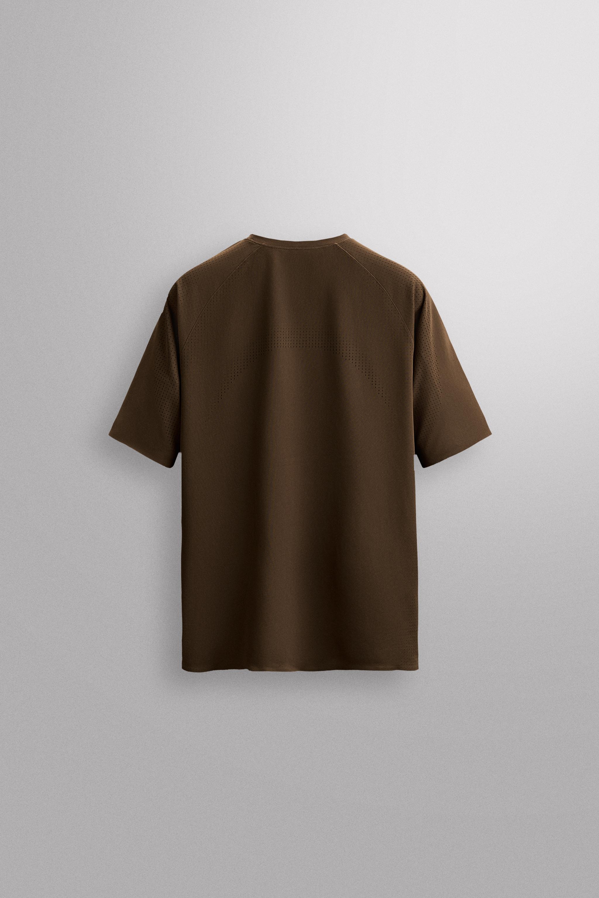 【ZARA】縦構造Tシャツ 縦構造Tシャツ - ブラック | ZARA Japan / 日本
