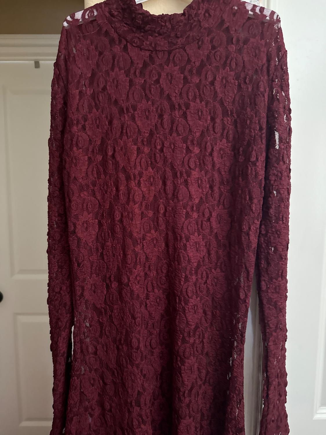LACE MIDI DRESS - Image 4