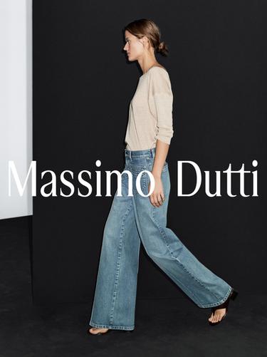Zara Mid-rise wide-leg jeans - Aquamarine