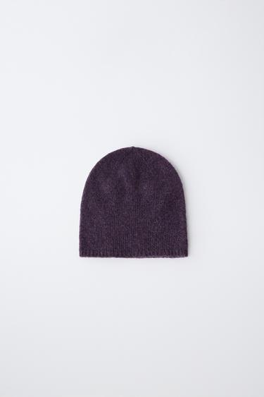 GORRO PUNTO FINO - Morado Oscuro de Zara