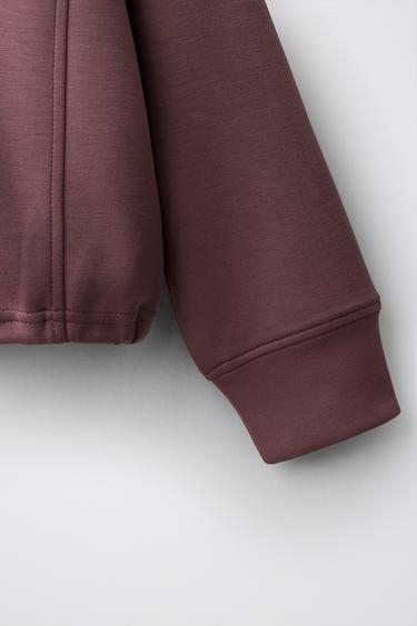 VESTE À CAPUCHE GYM - Rose pâle de Zara - Image 3