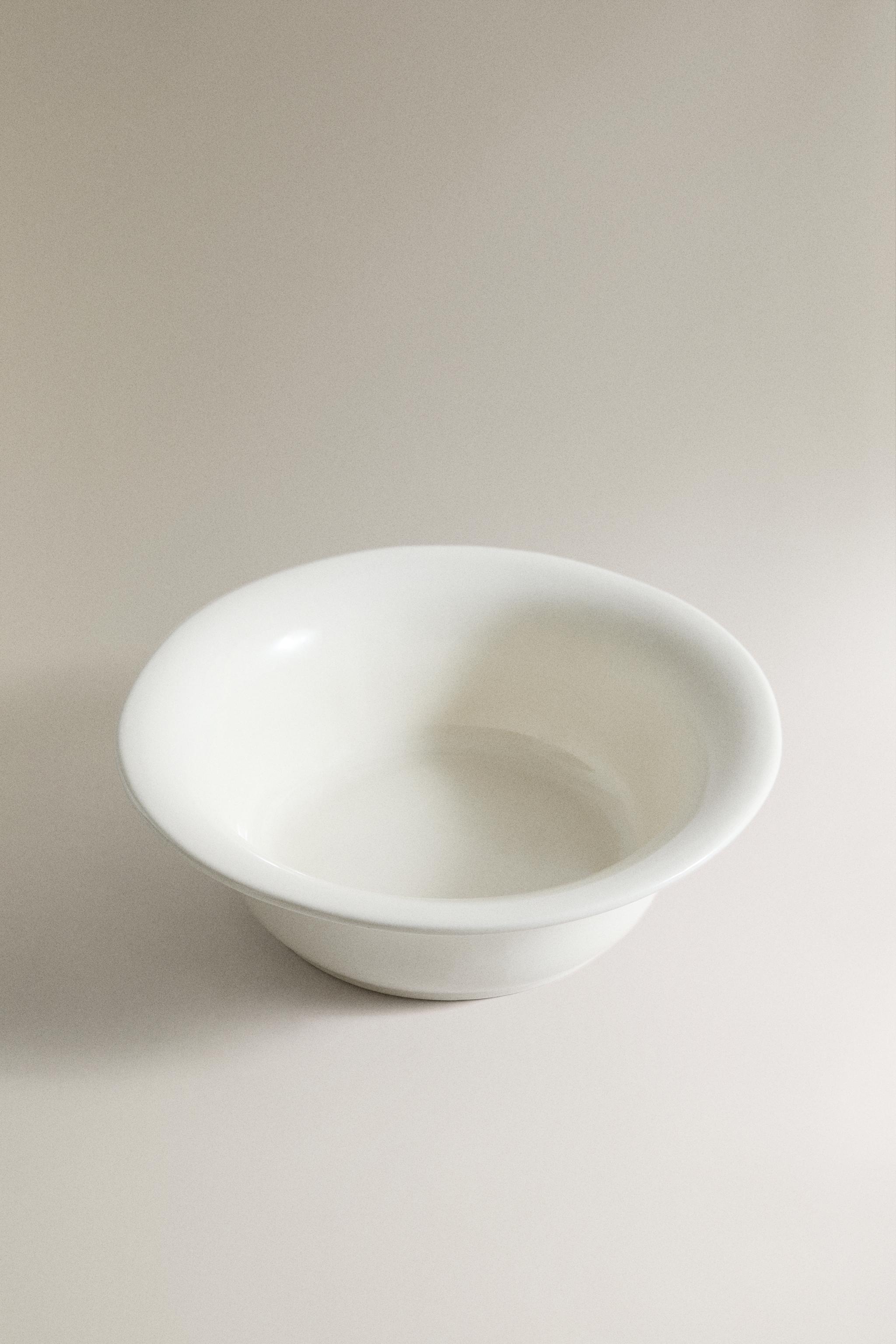 SMOOTH EARTHENWARE BOWL — Cream