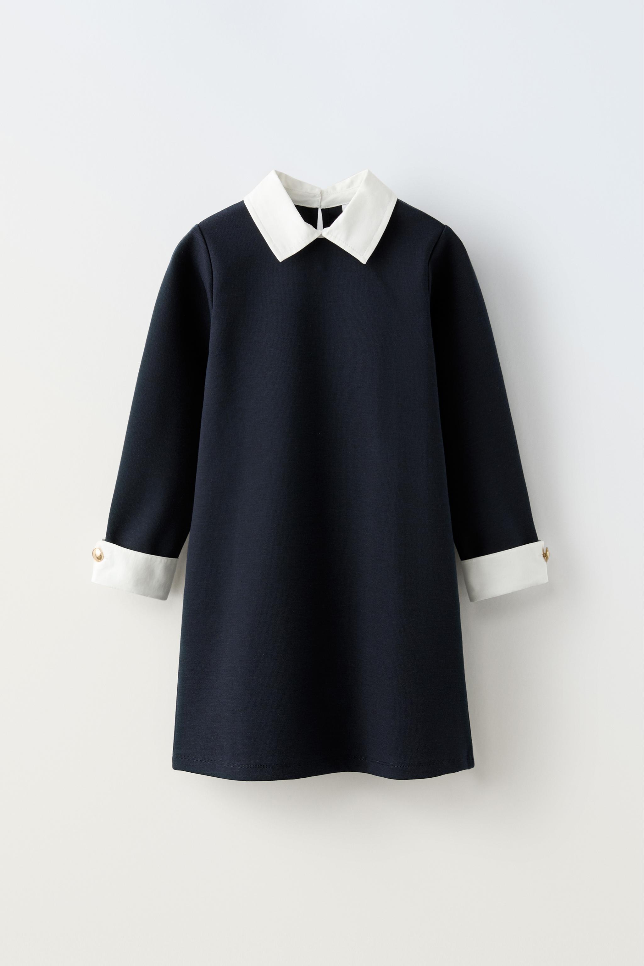 PONTE KNIT DRESS - Navy blue | ZARA United States