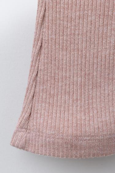 LEGGING FLARE BRILLANT - Rose chiné de Zara - Image 3