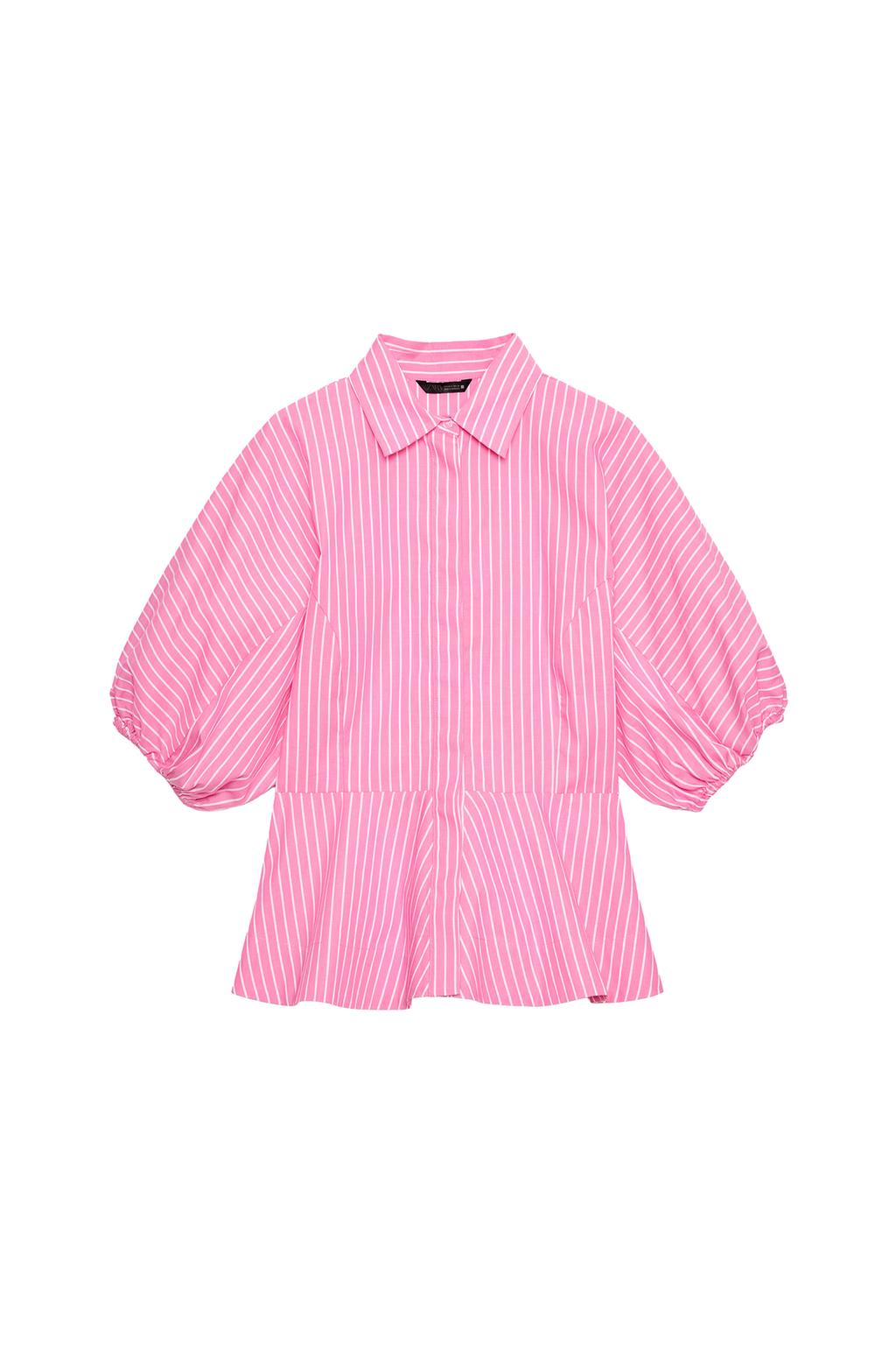 STRIPED POPLIN SHIRT - image 3