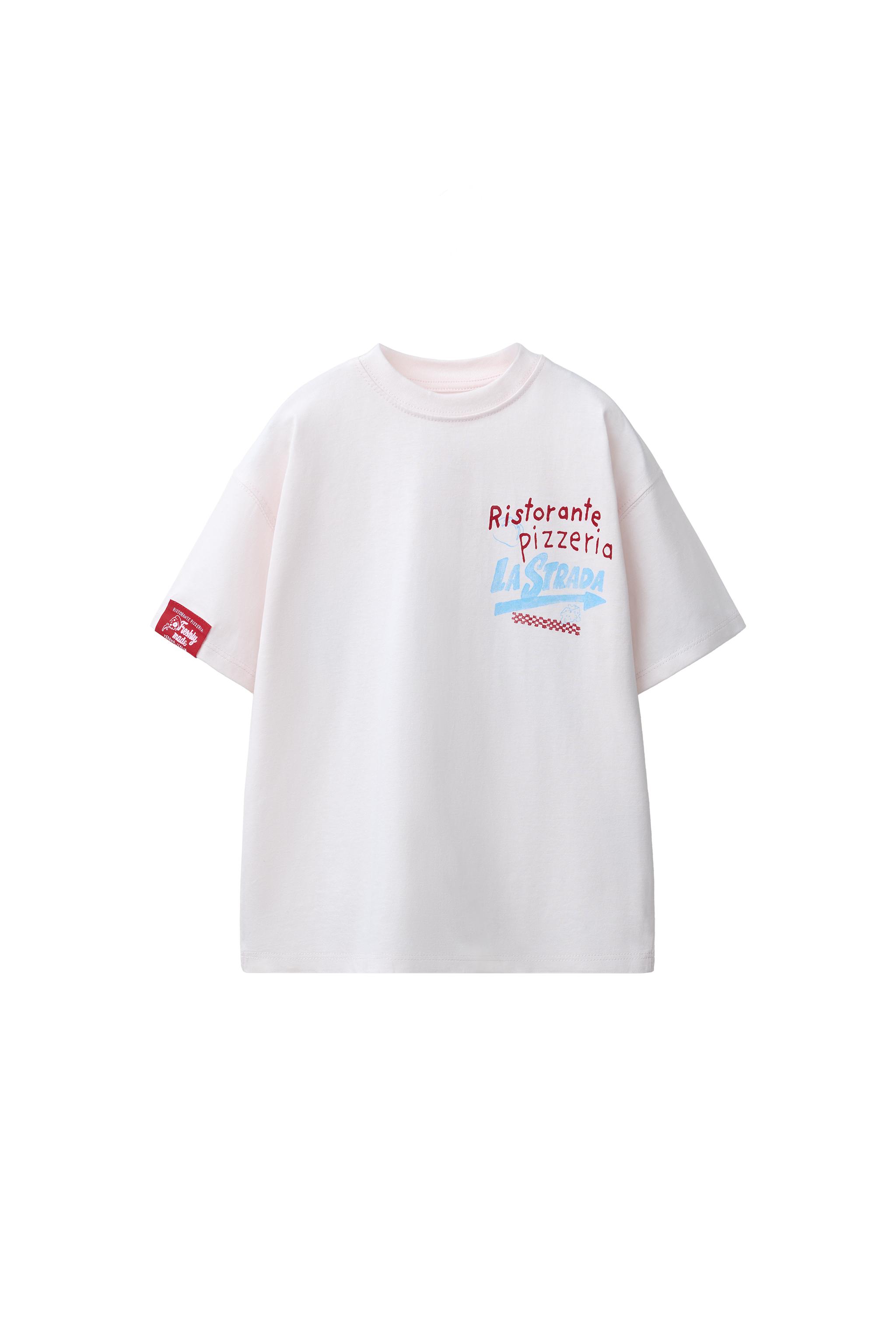 PIZZERIA PRINT T-SHIRT - Pastel pink | ZARA United States