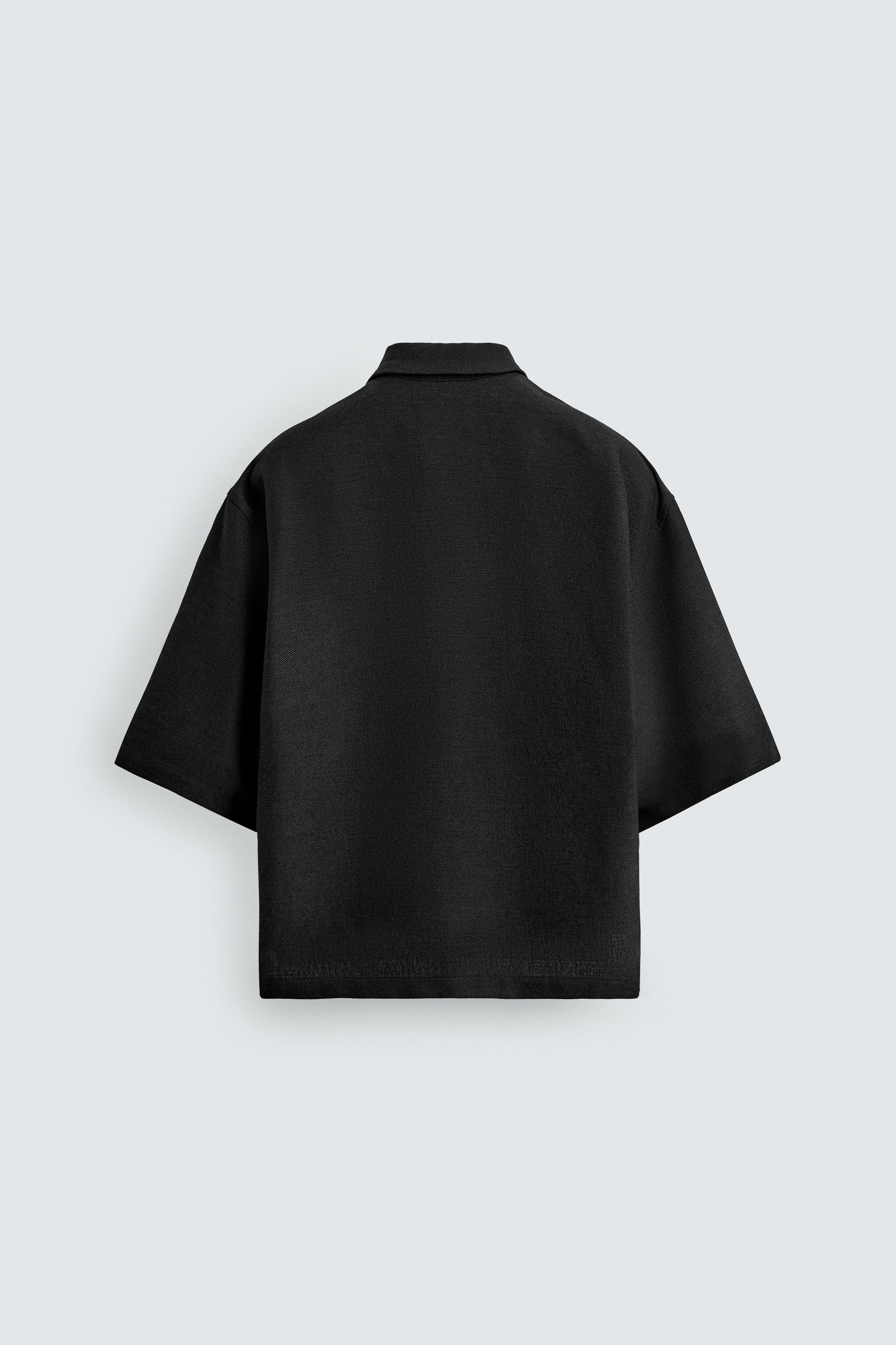BOXY FIT TEXTURED SHIRT