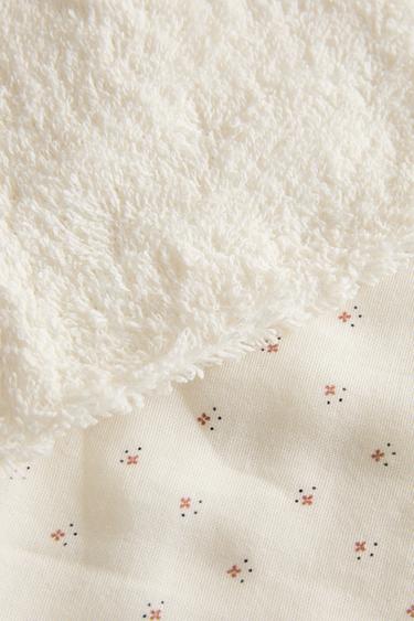 MINI FLORAL BABY TOWEL (SET OF 3) - Ecru by Zara - Image 3