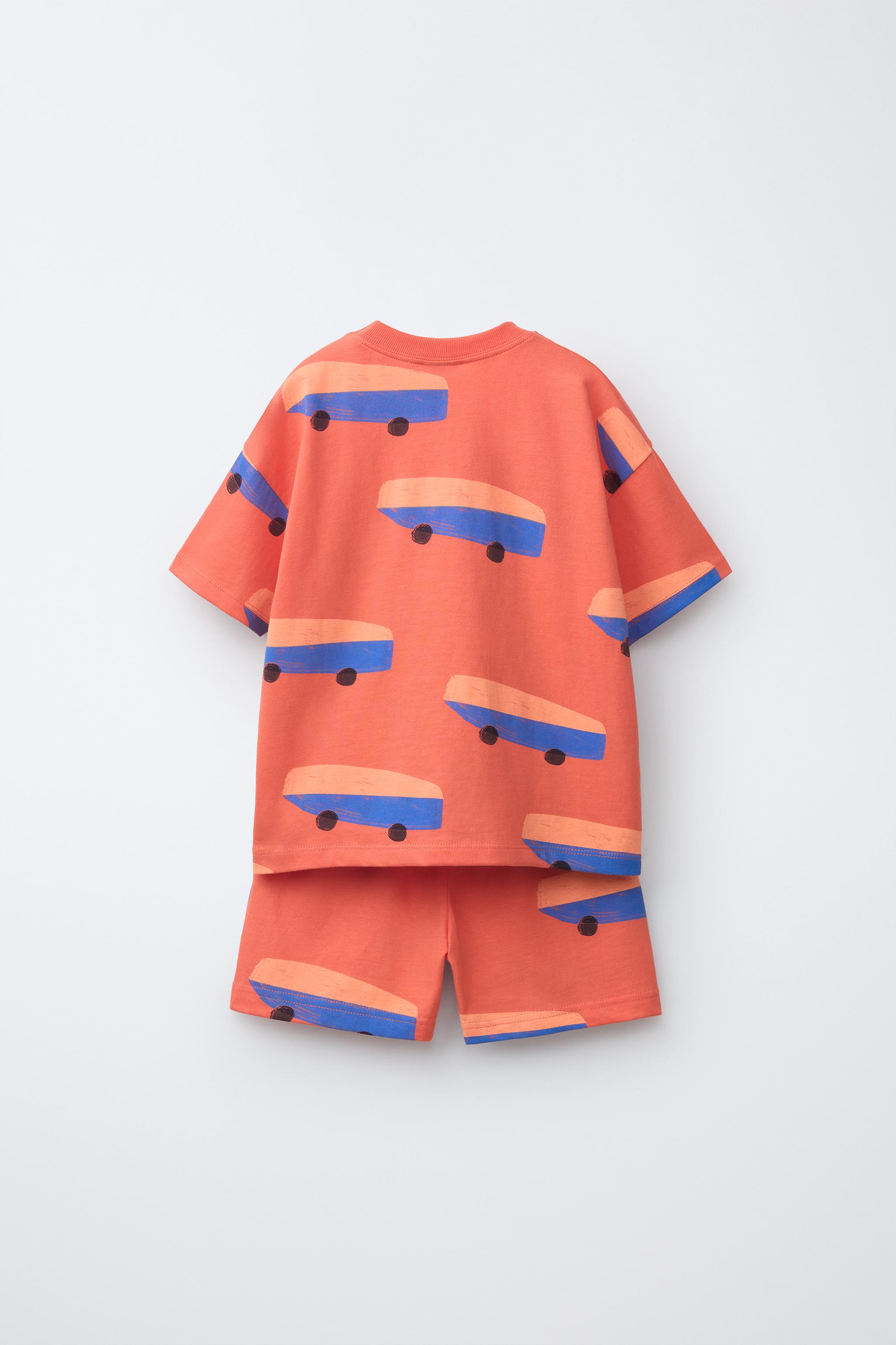 Tシャツ＆バミューダパンツセット - コーラルレッド | ZARA Japan / 日本