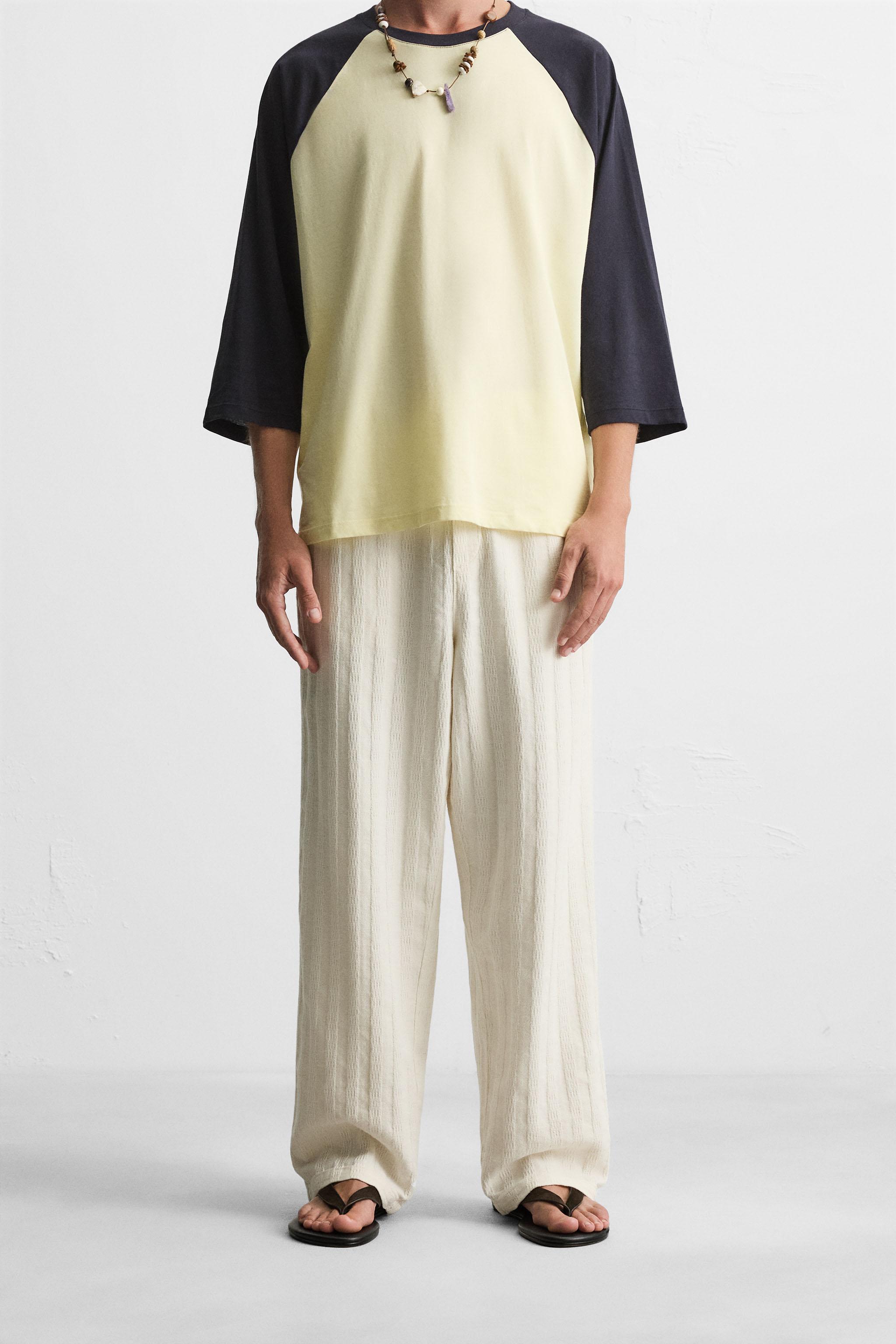 JACQUARD RELAXED FIT PANTS