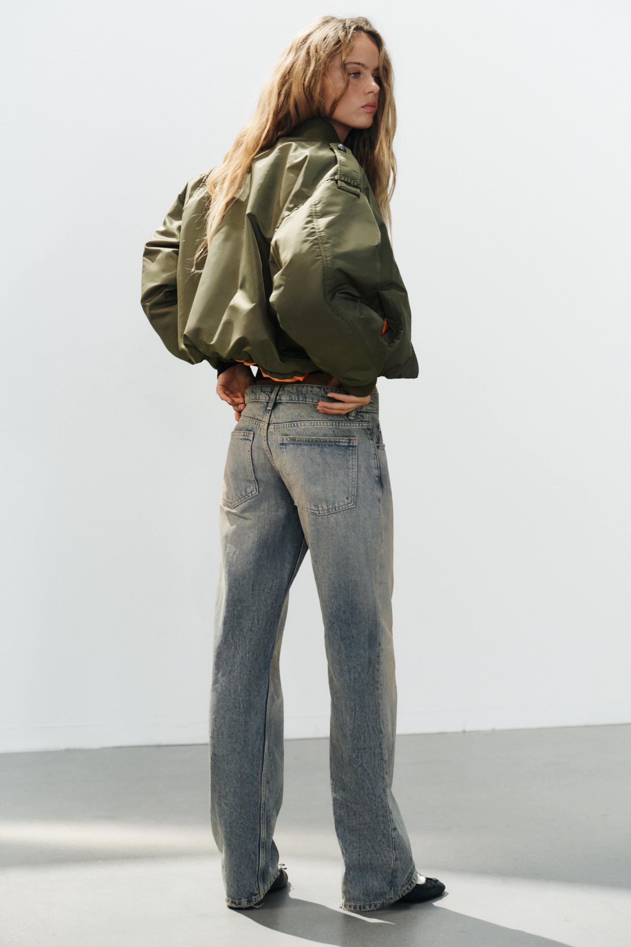 BOMBER JACKET WITH TABS - Dark khaki | ZARA United States