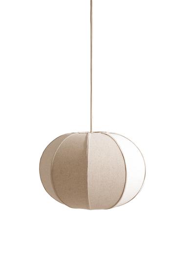 Zara SMALL LINEN PENDANT LAMP - Ecru