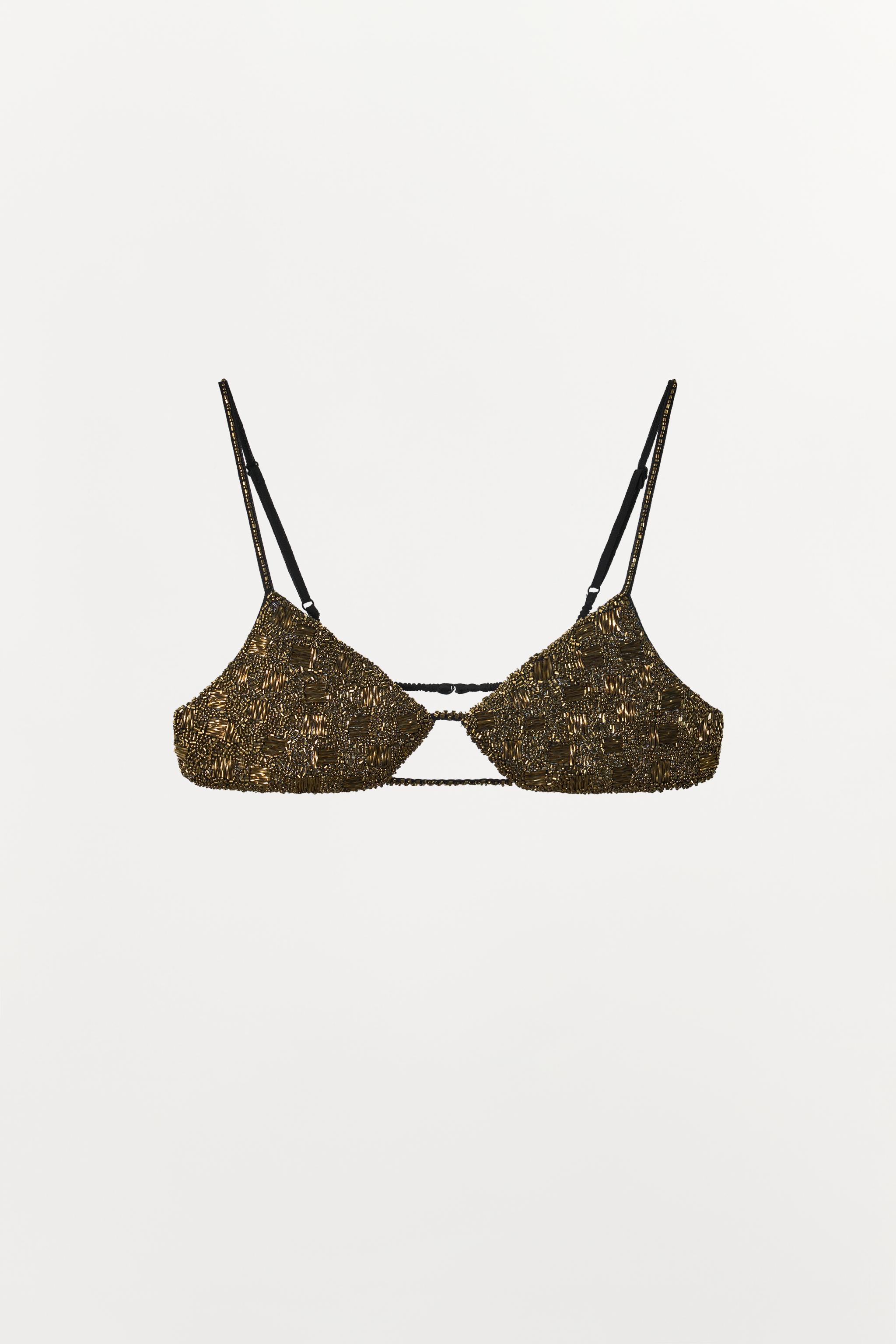 LIMITED EDITION BEADED TRIANGLE BRA