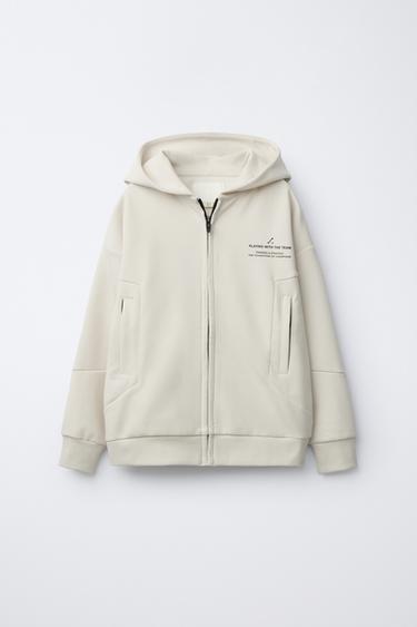 SUDADERA CREMALLERA SPORTY - Hielo de Zara - Imagen 0